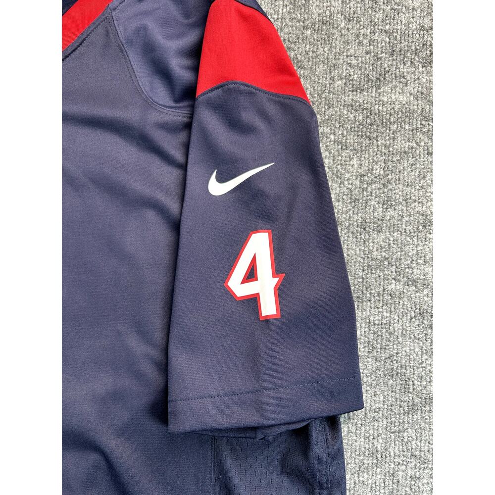 Nike Houston Texans Deshaun Watson #4 NFL Jersey Men's Large Navy Game Jersey - Picture 5 of 8